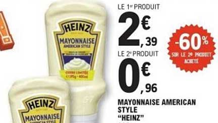 MAYONNAISE AMERICAN STYLE "HEINZ"