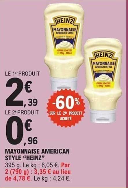 MAYONNAISE AMERICAN STYLE “HEINZ”