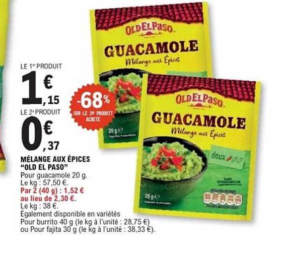 MÉLANGE AUX ÉPICES "OLD EL PASO"