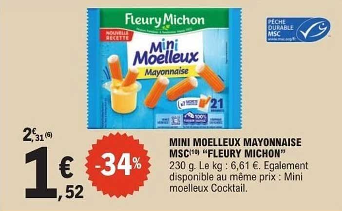 MINI MOELLEUX MAYONNAISE MSC(10) "FLEURY MICHON"