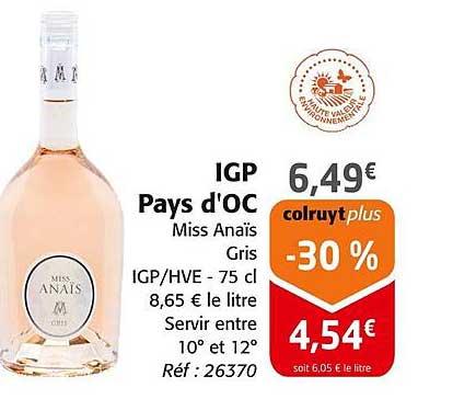 Miss Anaïs Gris - IGP Pays d'OC