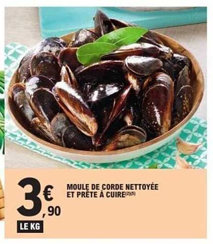 MOULE DE CORDRE NETTOYÉE ET PRÊTE À CUISER