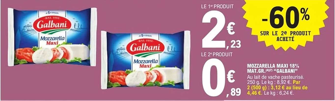 Mozzarella Maxi Galbani