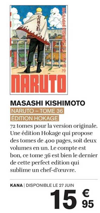 NARUTO – Tome 36 Édition Hokage
