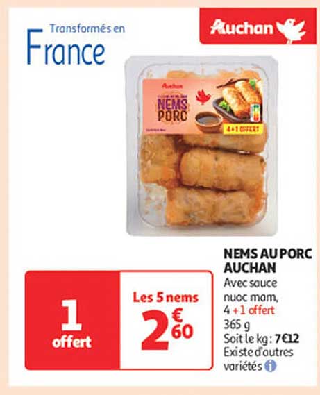 NEMS AU PORC AUCHAN
