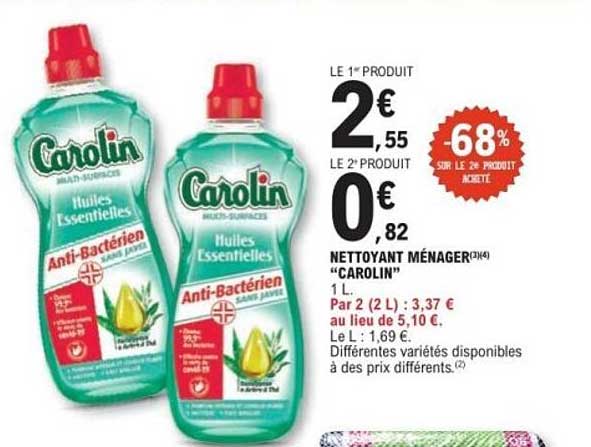 NETTOYANT MÉNAGER "CAROLIN"