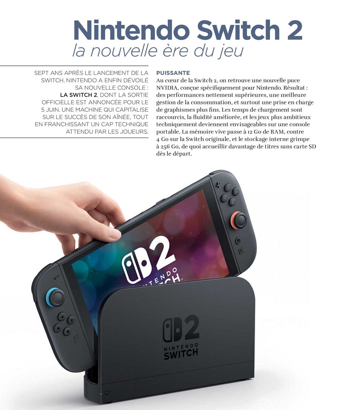 Nintendo Switch 2 la nouvelle ère du jeu