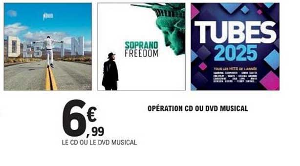 OPÉRATION CD OU DVD MUSICAL