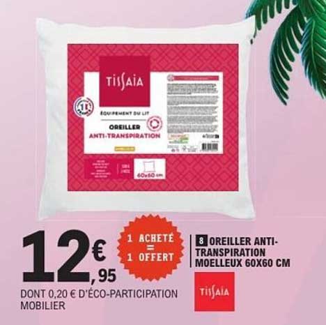 Oreiller anti-transpiration Tissiaïa