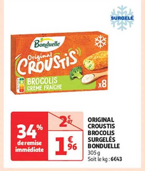 ORIGINAL CROUSTIS BROCOLIS SURGELÉS BONDUELLE