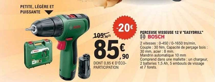 PERCEUSE VISSEUSE 12 V "EASYDRILL"