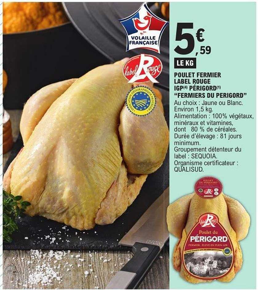 POULET FERMIER LABEL ROUGE IGP PÉRIGORD