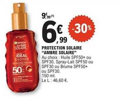 PROTECTION SOLAIRE "AMBRE SOLAIRE"