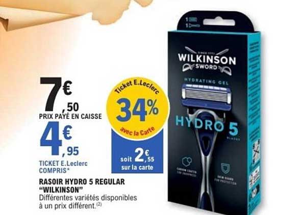 RASOIR HYDRO 5 REGULAR "WILKINSON"