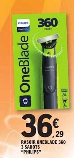 RASOIR ONEBLADE 360 3 SABOTS "PHILIPS"