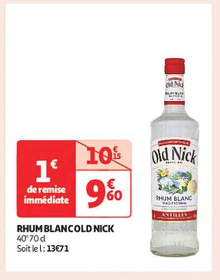 RHUM BLANC OLD NICK