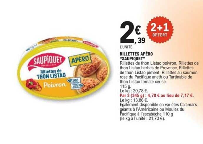 RILLETTES APÉRO 'SAUPIQUET'
