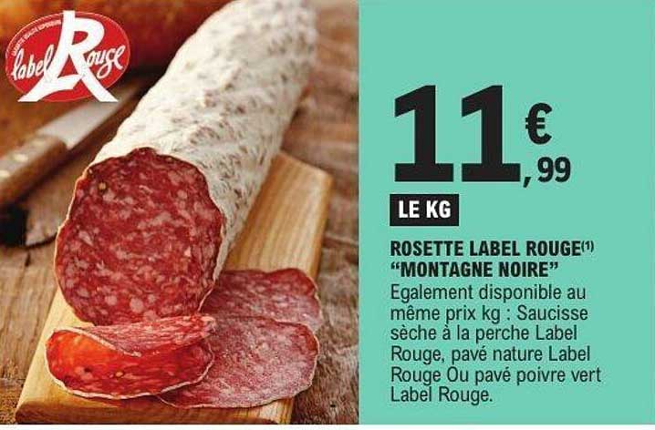 ROSETTE LABEL ROUGE "MONTAGNE NOIRE"