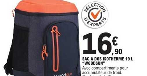 SAC A DOS ISOTHERME 19 L "WOODSUN"