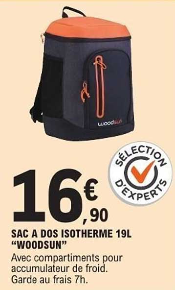 SAC A DOS ISOTHERME 19L "WOODSUN"