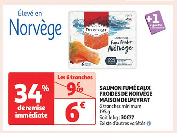 SAUMON FUMÉ EAUX FROIDES DE NORVÈGE MAISON DELPEYRAT