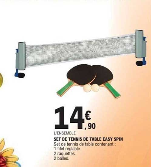 SET DE TENNIS DE TABLE EASY SPIN
