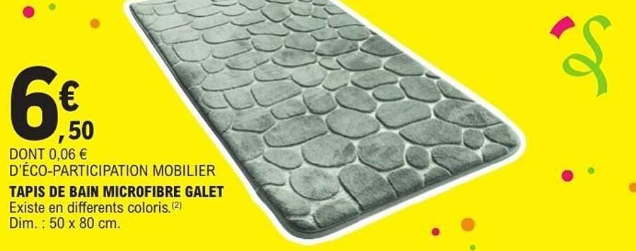 TAPIS DE BAIN MICROFIBRE GALET