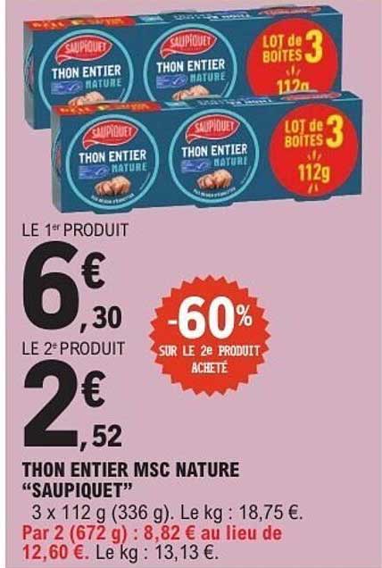 THON ENTIER MSC NATURE "SAUPIQUET"