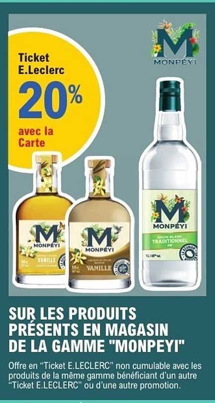 Ticket E.Leclerc 20% avec la Carte