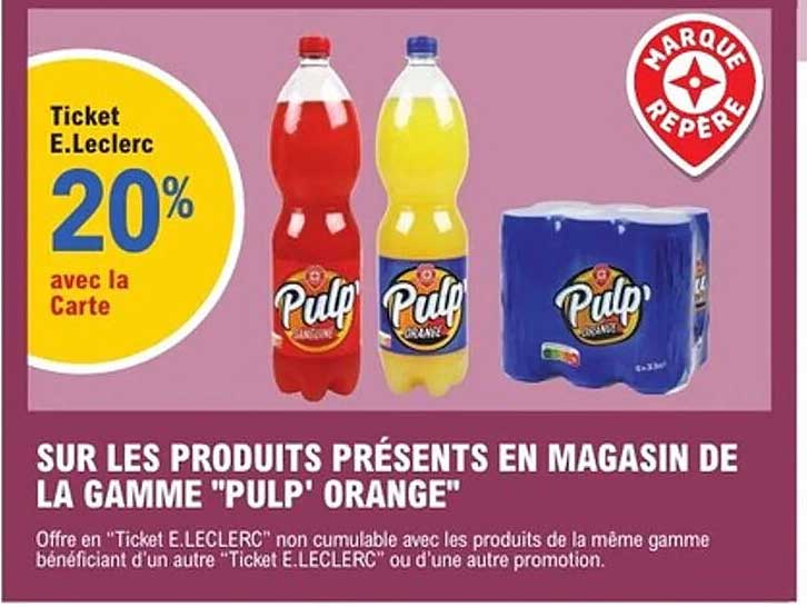 Ticket E.Leclerc 20% avec la Carte