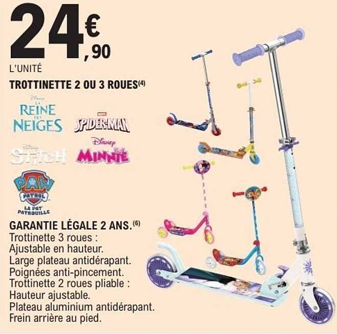 Trottinette 2 ou 3 roues