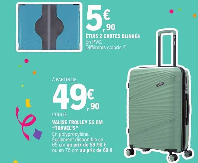 Valise Trolley 55 cm "Travel's"