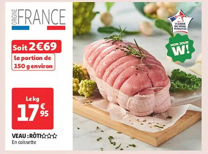 VEAU RÔTI En caisseette