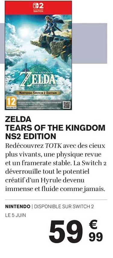 ZELDA TEARS OF THE KINGDOM NS2 EDITION