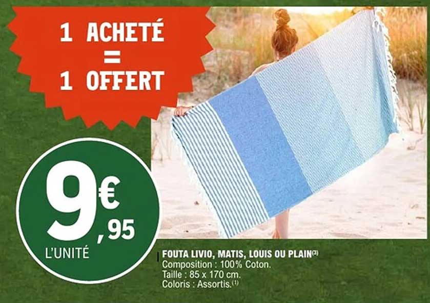 1 ACHETÉ = 1 OFFERT