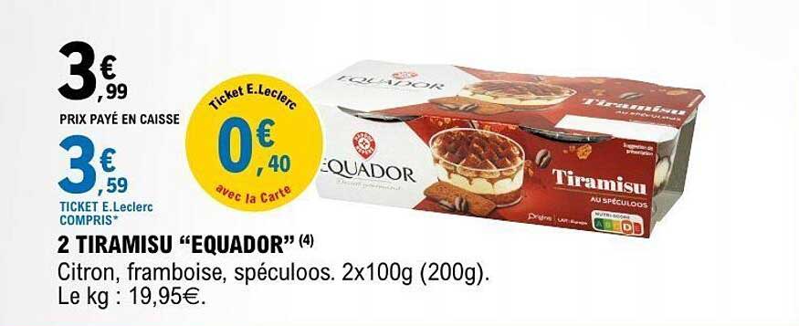 2 TIRAMISU “EQUADOR”