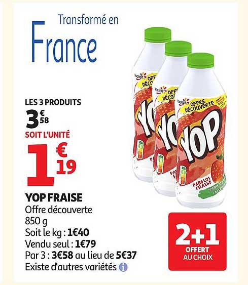 2+1 OFFERT AU CHOIX
