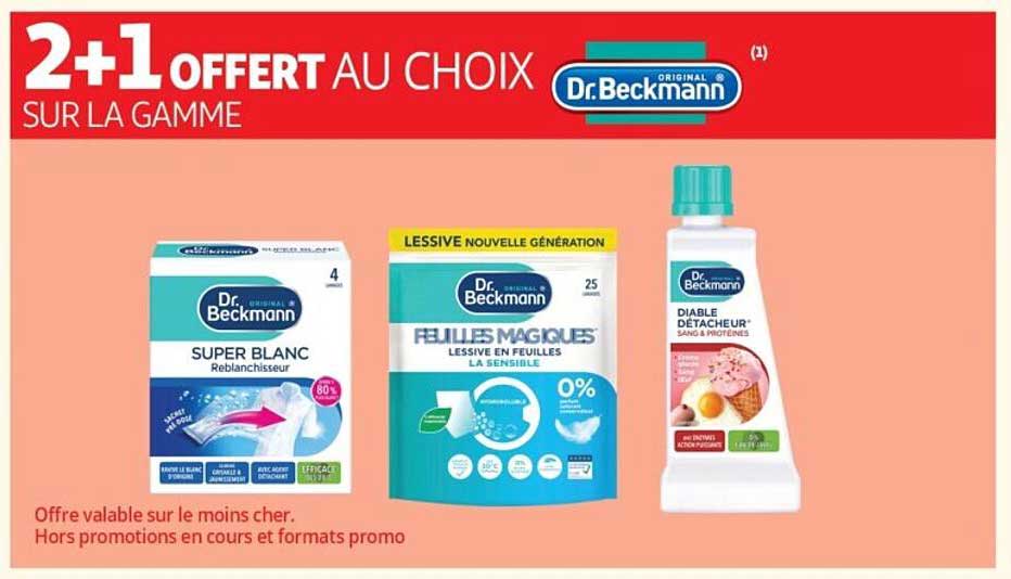 2+1 OFFERT AU CHOIX SUR LA GAMME Dr.Beckmann