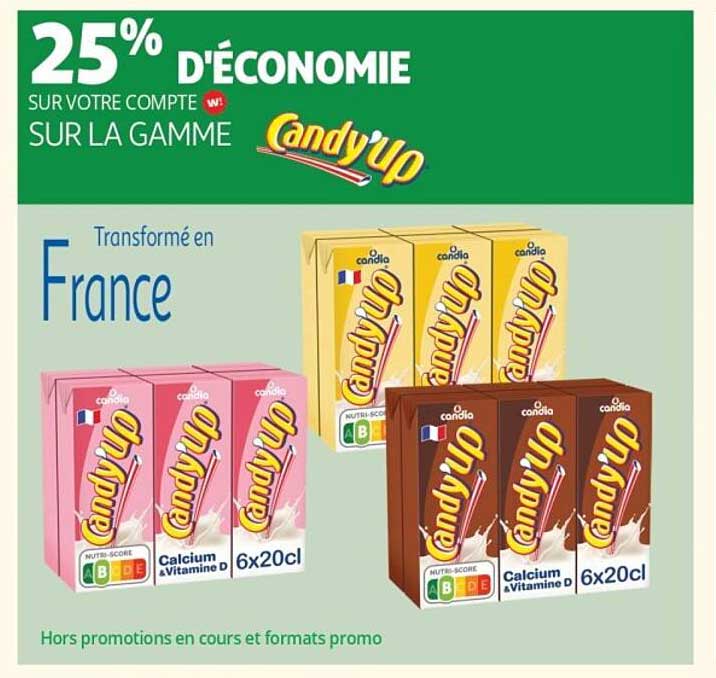 25% D’ÉCONOMIE SUR VOTRE COMPTE W! SUR LA GAMME Candy'up
