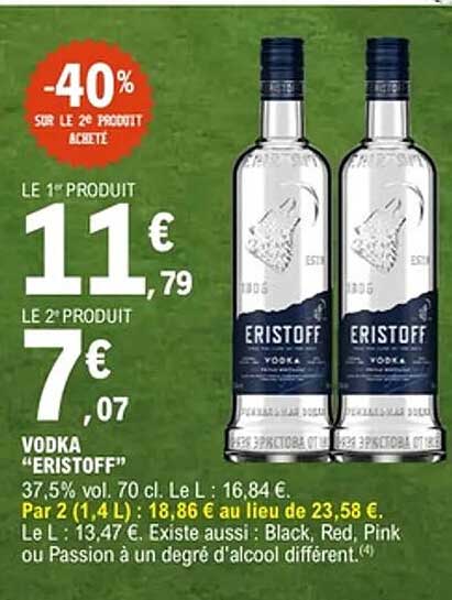 -40% sur le 2e produit acheté