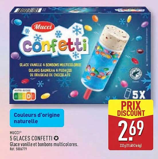 5 GLACES CONFETTI