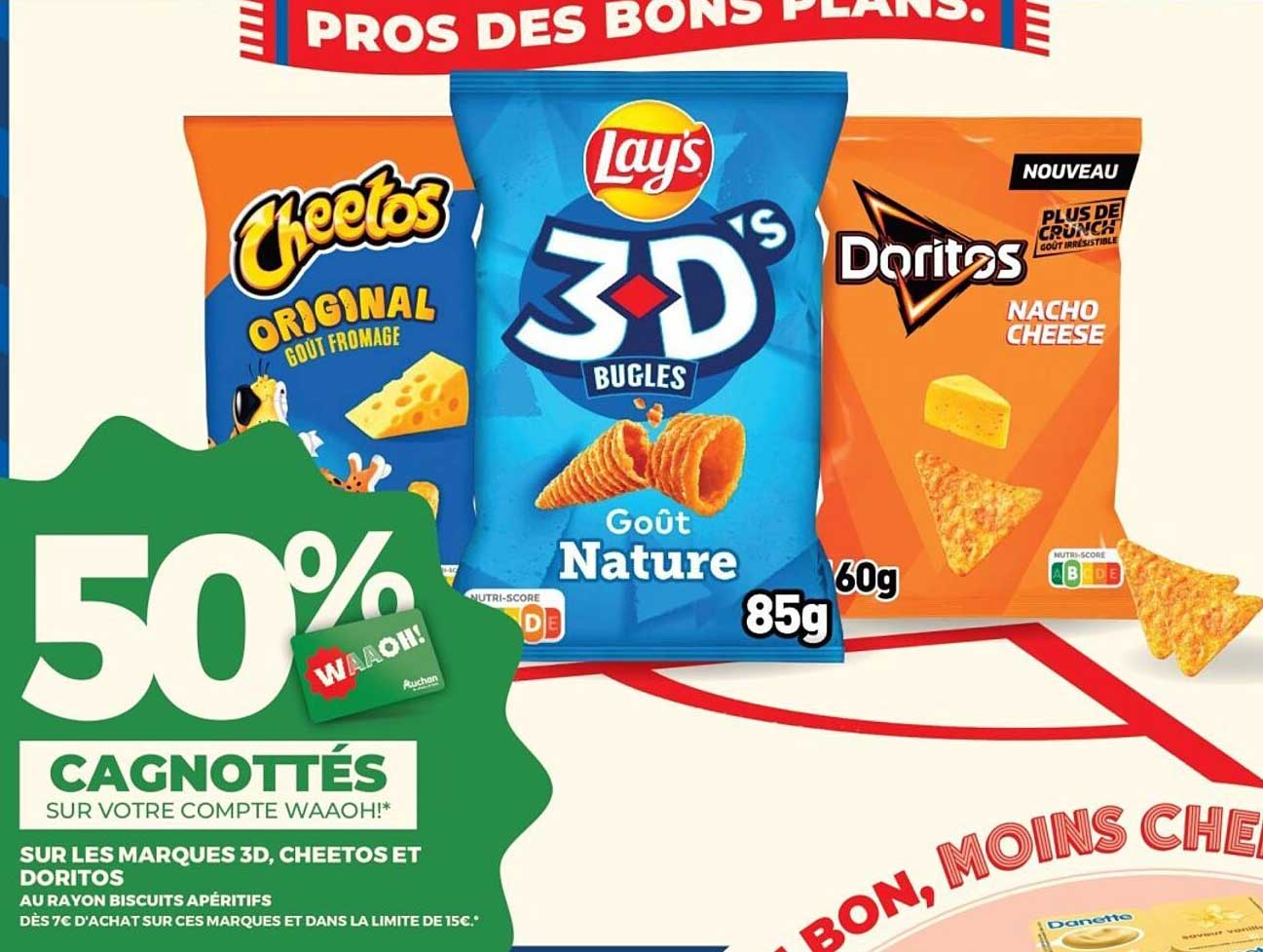 50% cagnotés sur votre compte Waaoh!*
