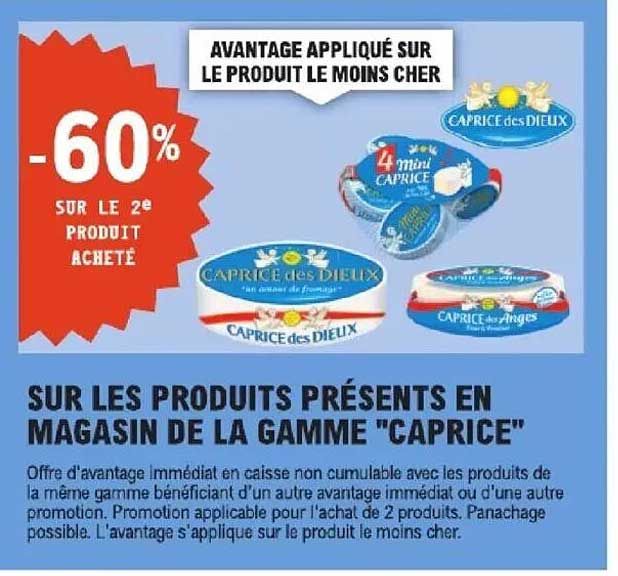 -60% sur le 2e produit acheté