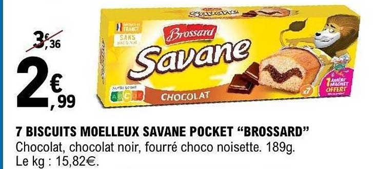 7 BISCUITS MOELLEUX SAVANE POCKET “BROSSARD”