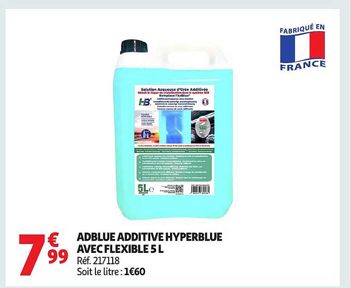 ADBLUE ADDITIVE HYPERBLUE AVEC FLEXIBLE 5 L