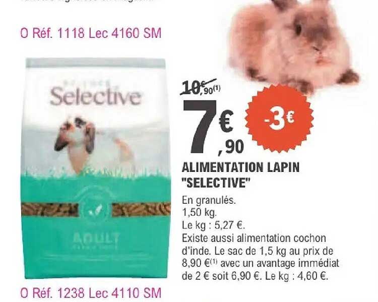 ALIMENTATION LAPIN "SELECTIVE"