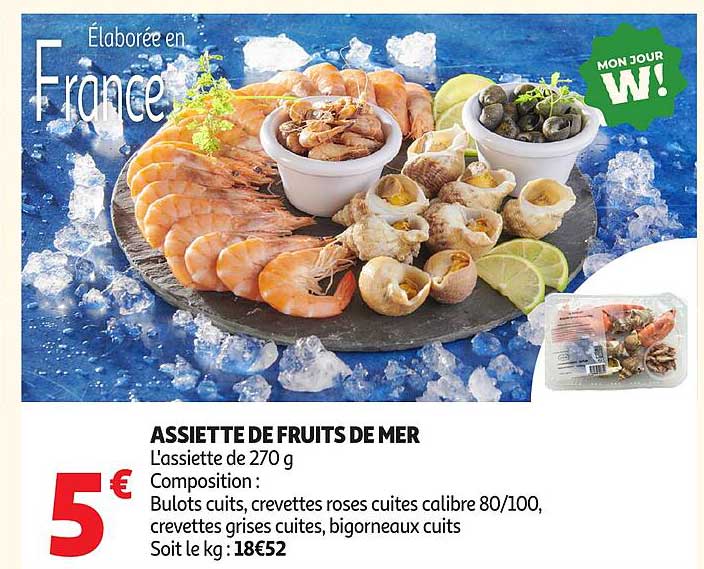 ASSIETTE DE FRUITS DE MER
