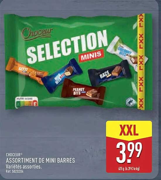 ASSORTIMENT DE MINI BARRES
