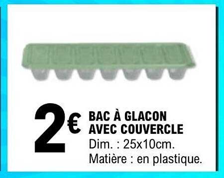 BAC À GLACON AVEC COUVERCLE