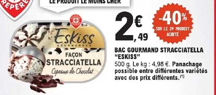BAC GOURMAND STRACCIATELLA “ESKISS”